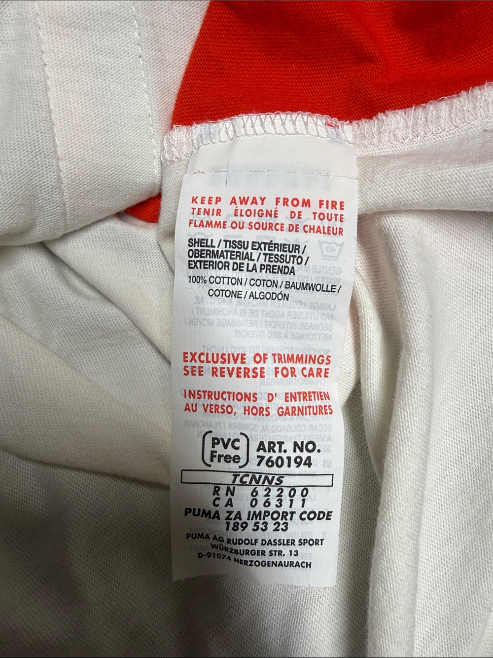 Puma White & Red Ferrari Racing Patch Tee - Picture 5 of 6